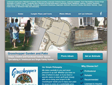 Tablet Screenshot of grasshoppergardenandpatio.com